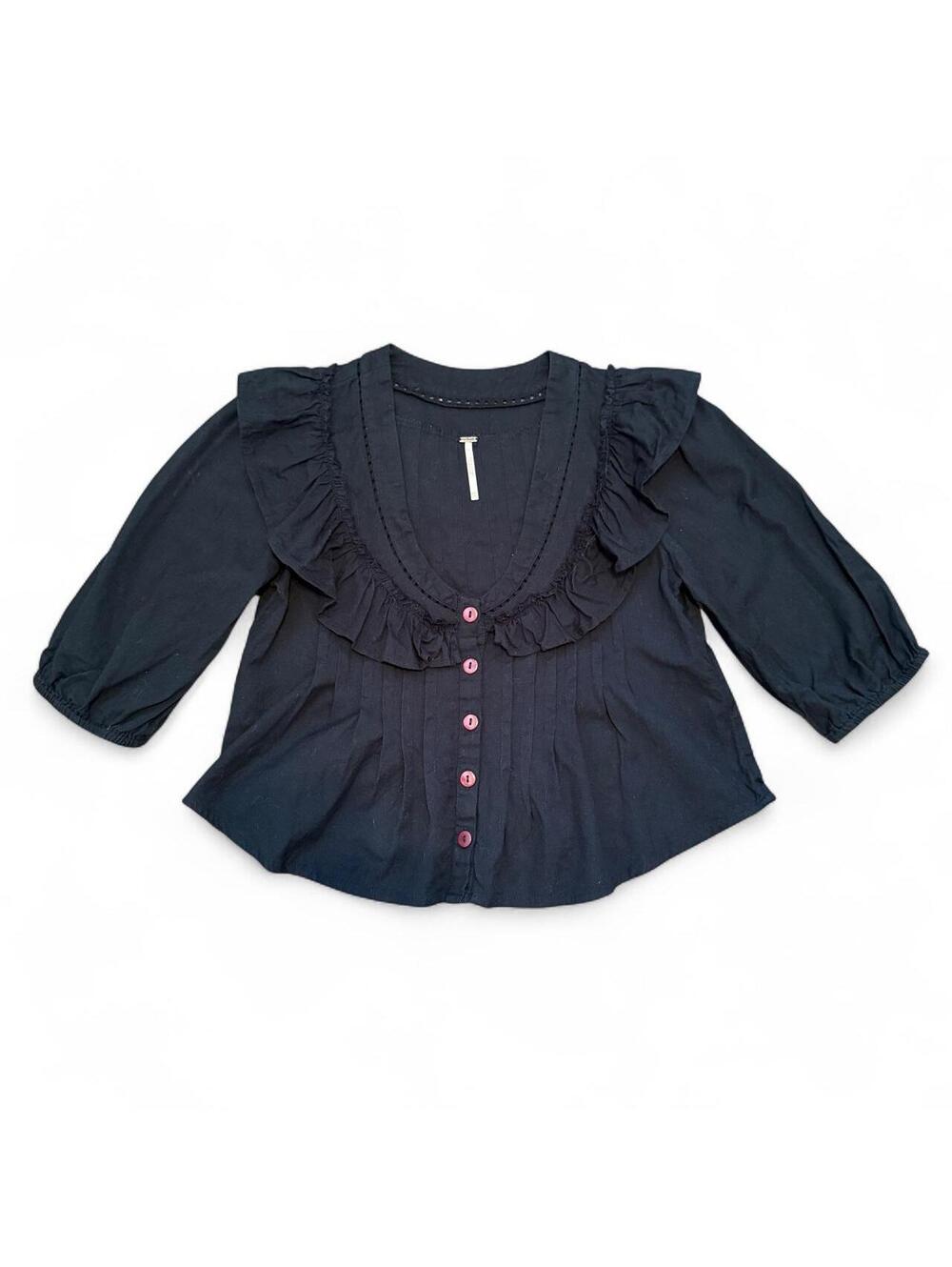 Free People Women's Black Blous